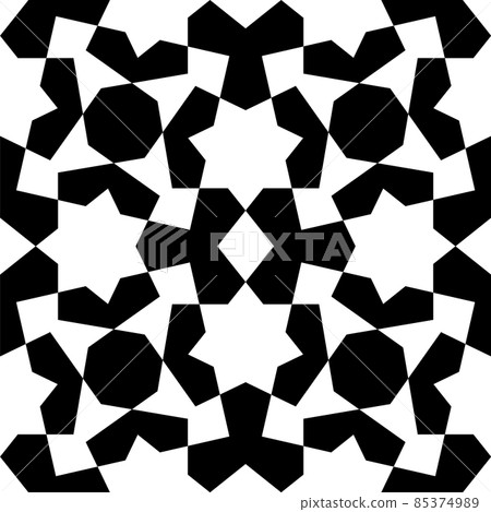 Geometric seamless pattern based on traditional Islamic ornament Geometric seamless pattern based on traditional Islamic ornament 85374989