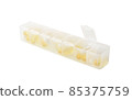 Medicine dose box isolated 85375759
