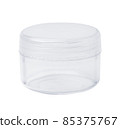 Empty transparent box for face cream isolated 85375767