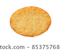 Potato patty or hash brown oval-shaped 85375768