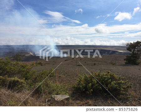 Kilauea Volcano Halemaumau Crater in Kame Hawaii National Park 85375826