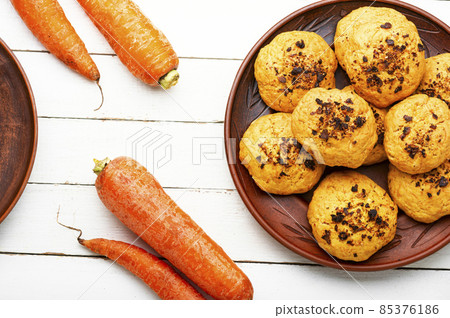 Carrot cookies, delicious dessert Carrot cookies, delicious dessert 85376186