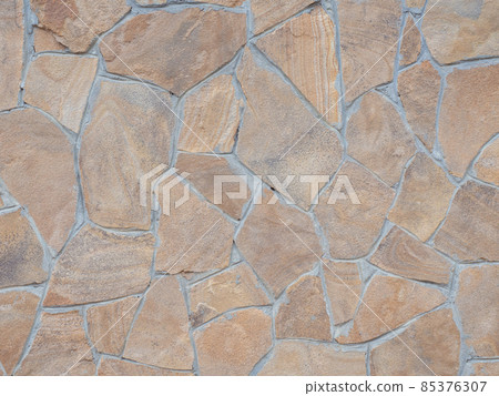 Wall with decorative tiles of various shapes. Full screen photo. Not seamless texture Wall with decorative tiles of various shapes. Full screen photo. Not seamless texture 85376307