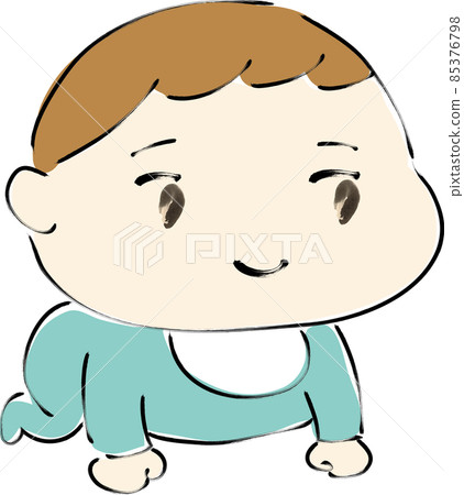 Baby doing high hi 85376798