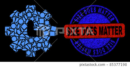 Bicolor Grunge Size Does Matter Stamp Seal And Geometric Mosaic Clock Settings Icon Bicolor Grunge Size Does Matter Stamp Seal And Geometric Mosaic Clock Settings Icon 85377198