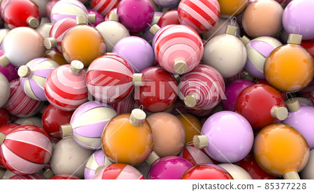 Christmas baubles. Festive New Year decoration. Christmas baubles. Festive New Year decoration. 85377228