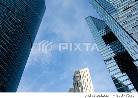 Moscow cityscape modern glass skyscraper Moscow cityscape modern glass skyscraper 85377553