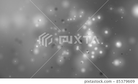 漂浮在灰色空間中的許多發光粒子 85379609