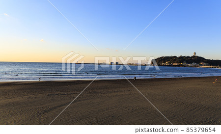 Dawn of Enoshima in Fujisawa City and Kamakura City, Shonan Kanagawa Prefecture Dawn of Enoshima in Fujisawa City and Kamakura City, Shonan Kanagawa Prefecture 85379654