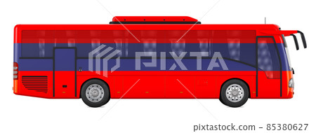 Bus travel in Armenia, Armenian bus tours, concept. 3D rendering Bus travel in Armenia, Armenian bus tours, concept. 3D rendering 85380627