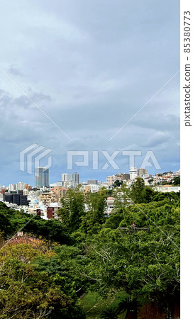 Naha city area seen from Okinawa Samukawa Kinjo Dam Naha city area seen from Okinawa Samukawa Kinjo Dam 85380773