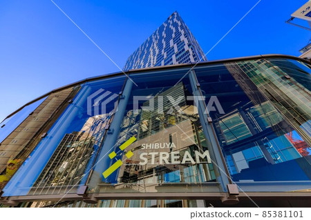 Tokyo Shibuya Station East Exit Cityscape Shibuya Stream 85381101