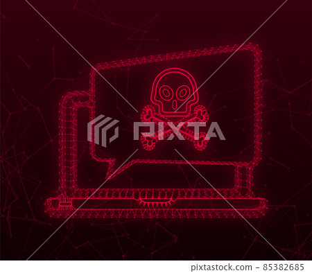 Cyber attack. Data Phishing with fishing hook, laptop, internet security. Vector stock illustration Cyber attack. Data Phishing with fishing hook, laptop, internet security. Vector stock illustration 85382685