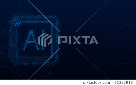 Artificial Intelligence landing page. Ai icon. Vector stock illustration Artificial Intelligence landing page. Ai icon. Vector stock illustration 85382918