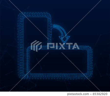 Rotate smartphone isolated icon. Device rotation symbol. Turn your device. Vector stock illustration Rotate smartphone isolated icon. Device rotation symbol. Turn your device. Vector stock illustration 85382920