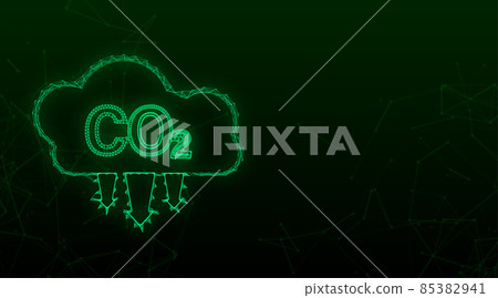 Ecological stop co2 emissions sign on white background. Vector stock illustration 85382941