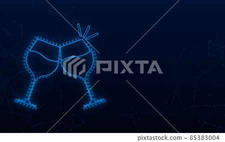 The wineglass icon. Goblet symbol. Vector stock illustration The wineglass icon. Goblet symbol. Vector stock illustration 85383004