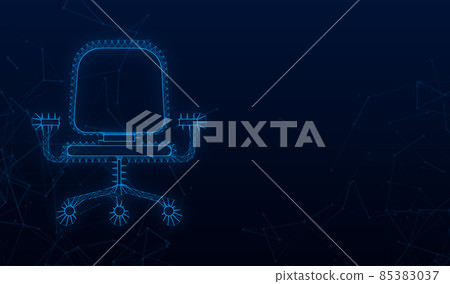 Office neon icon. Web icon set. Office, great design for any purposes. Vector stock illustration Office neon icon. Web icon set. Office, great design for any purposes. Vector stock illustration 85383037