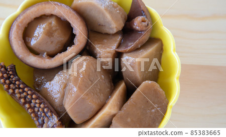 Simmered taro and squid Simmered taro and squid 85383665