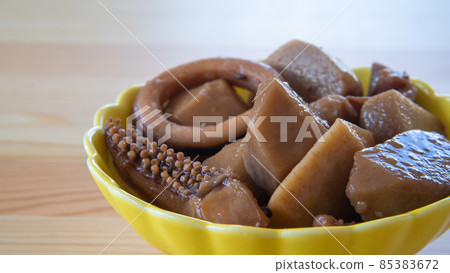 Simmered taro and squid Simmered taro and squid 85383672