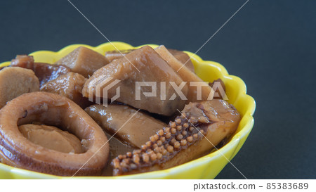 Simmered taro and squid Simmered taro and squid 85383689