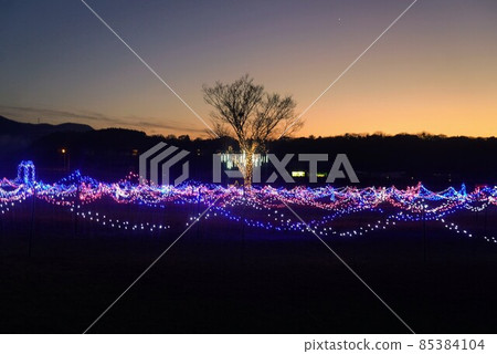 Illuminations of Kotonami Doki Square Illuminations 2021 [Manno Town, Nakatado District, Kagawa Prefecture] 85384104