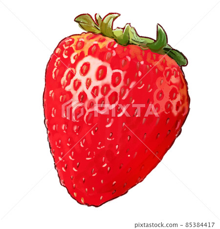 草莓(一粒)【手繪插畫】 草莓(一粒)【手繪插畫】 85384417