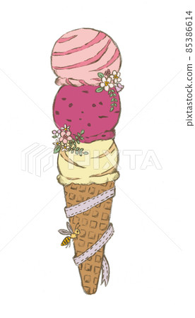 Stylish ice cream Stylish ice cream 85386614