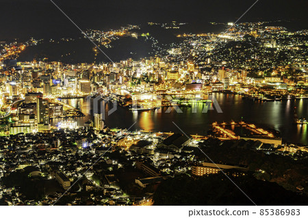 Nagasaki, the world's three major night views from Mt. Inasa, Nagasaki City, Nagasaki Prefecture 85386983