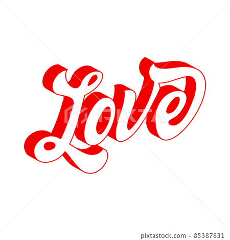Love lettering for tee, t-shirt, poster, card, banner valentine day and wedding. Love lettering for tee, t-shirt, poster, card, banner valentine day and wedding. 85387831