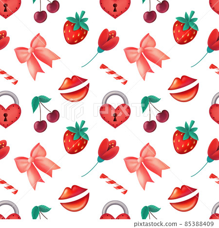 Seamless pattern for Saint Valentine Day 85388409