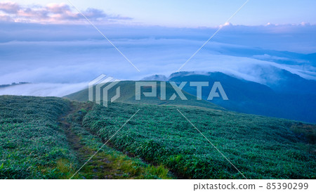 Shinshu Venus Line, the dawn of Mt. Miune 85390299