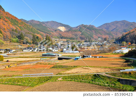 Townscape of Ohinata Shimokawara, Sakuho Town, Nagano Prefecture (Sakuho Town, Nagano Prefecture) [2021.11] 85390423