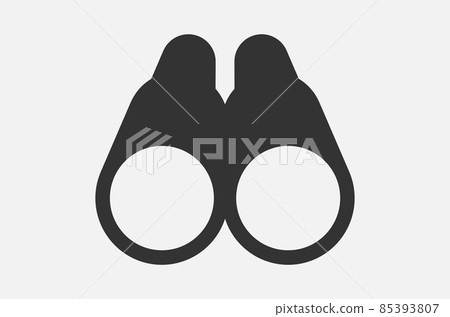 Binoculars vector icon isolated light gray background 85393807