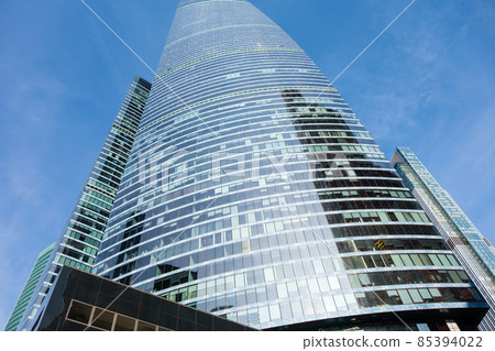 Moscow cityscape modern glass skyscraper Moscow cityscape modern glass skyscraper 85394022