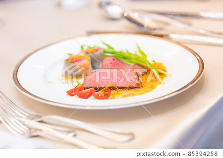 Wedding reception table food Wedding reception table food 85394258