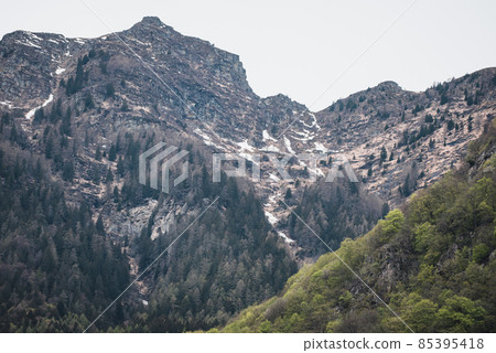 Swiss mountains - monumental rock formations in the Alps Swiss mountains - monumental rock formations in the Alps 85395418