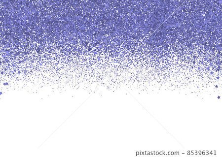 Confetti in shades of Very Peri border isolated on white background. Trendy color of 2022 year. Purple glitter texture effect. Falling sparkles dots and stars. Shiny dust vector backdrop Confetti in shades of Very Peri border isolated on white background. Trendy color of 2022 year. Purple glitter texture effect. Falling sparkles dots and stars. Shiny dust vector backdrop 85396341