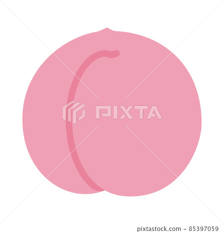 Peach sweet fruit icon 85397059