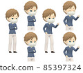 [Angry A] White Men Shirt Medium Diagonal 85397324
