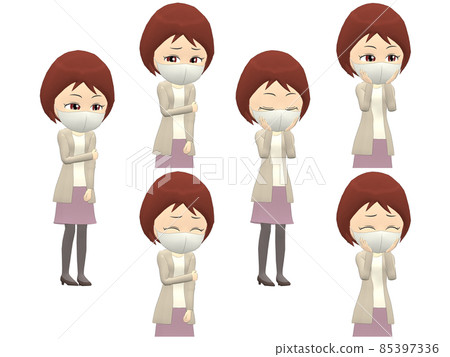 [Shy A] Female Cardigan Bob Diagonal 85397336