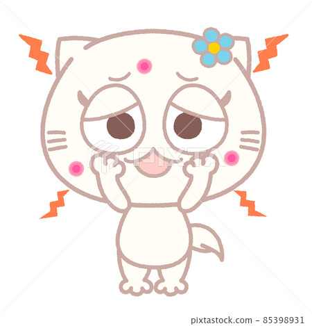 一隻被粉刺困擾而皮膚粗糙的貓 85398931