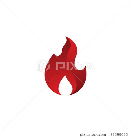 Fire logo template vector icon Fire logo template vector icon 85399033