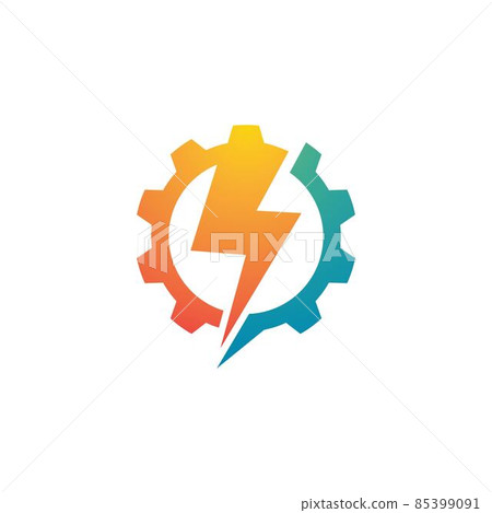 Gear power logo template 85399091