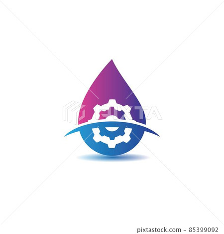 Oil and gas logo vector icon 85399092