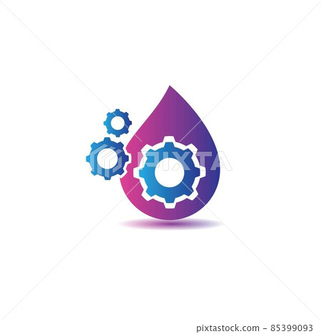 Oil and gas logo vector icon 85399093