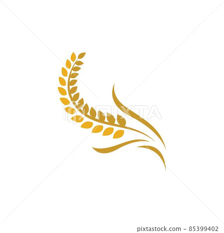Wheat logo vector icon 85399402