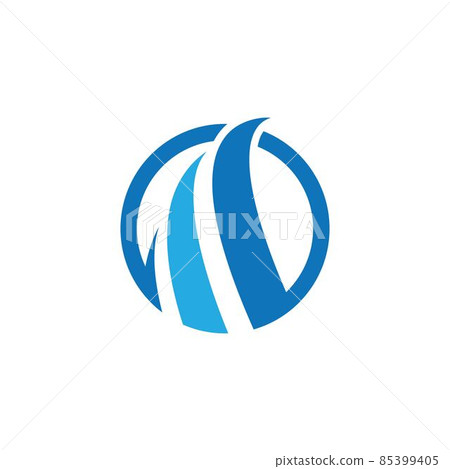 Abstract logo template vector icon - Stock Illustration [85399405] - PIXTA