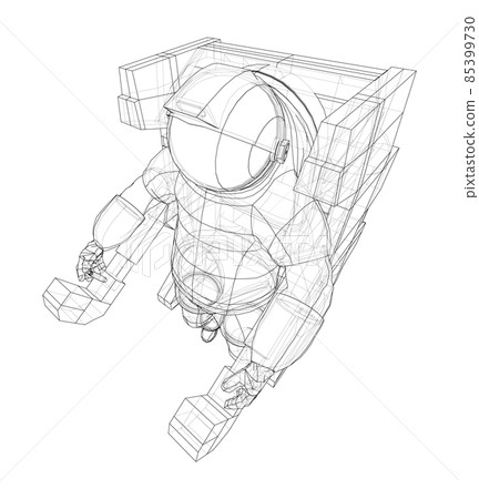 Astronaut concept. 3d illustration 85399730