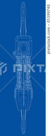 Pneumatic Wire Rope Winch concept outline 85399748